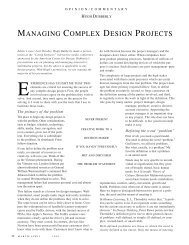 MANAGING COMPLEX DESIGN PROJECTS - Dubberly Design Office