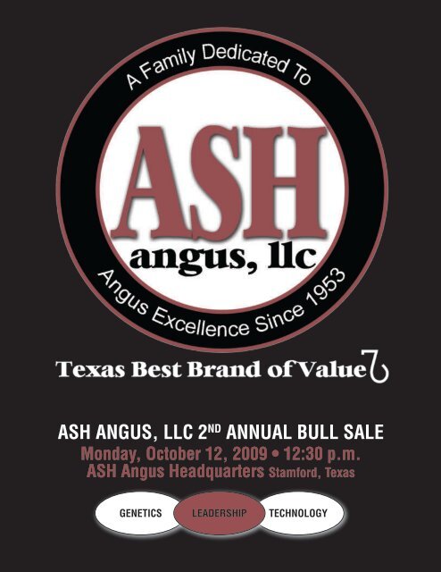 ASH ANGUS, LLC 2ND ANNUAL BULL SALE - Angus Journal