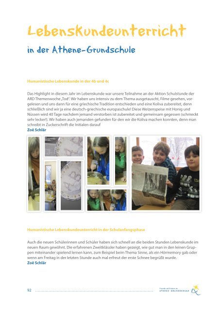 Athene-Grundschule Jahrbuch 2013