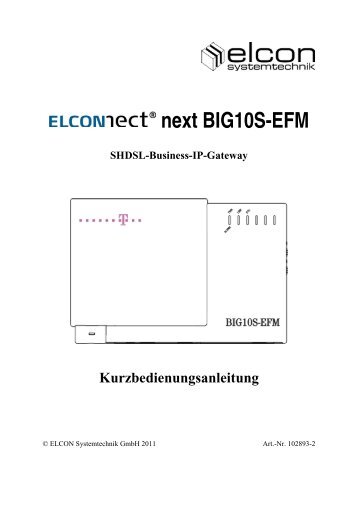 BIG10S-EFM - Elcon Systemtechnik