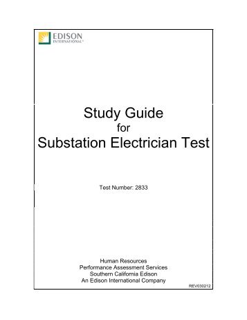 Substation Electrician (Test 2833) - Edison International