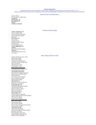 2012-2013 Donor List - TJ Partnership Fund