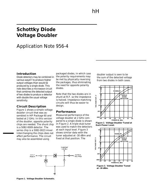 AN 956-4: Schottky Diode Voltage Doubler