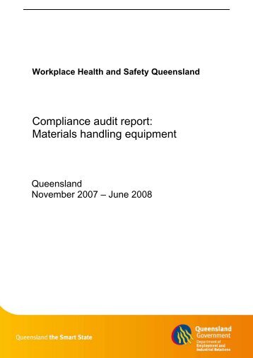 Compliance audit report: Materials Handling Equipment
