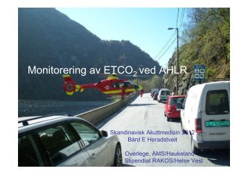 Monitorering av ETCO ved AHLR Monitorering av ETCO ved ... - nakos