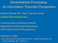 Decentralized Processing: An Information Theoretic Perspective