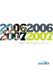 NSWIS annual report 2006/2007 - NSW Institute of Sport