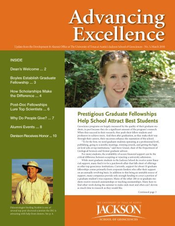 Advancing Excellence - Jackson School of Geosciences - The ...