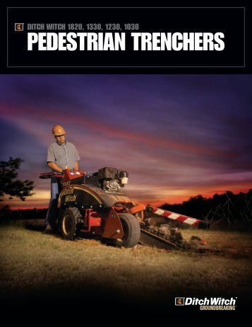 Ditch Witch pedestrian trencher literature - Ditch Witch Australia