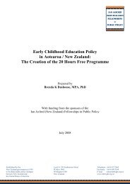 Early Childhood Education Policy in Aotearoa / New Zealand: The ...