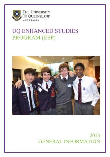 ESP Handbook - University of Queensland