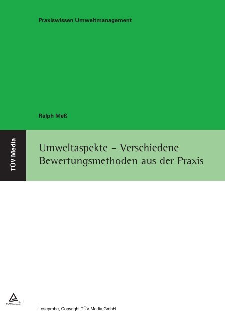 Leseprobe (PDF) - TÃV-Verlag GmbH