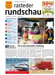 rasteder rundschau Ausgabe April 2014