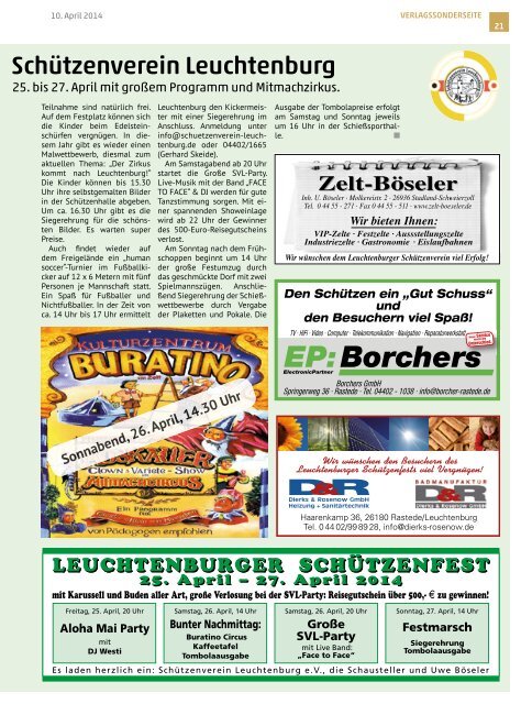 rasteder rundschau Ausgabe April 2014