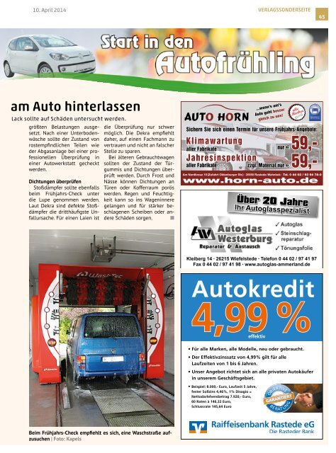 rasteder rundschau Ausgabe April 2014