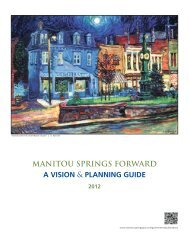 manitou springs forward a vision & planning guide - City of Manitou ...