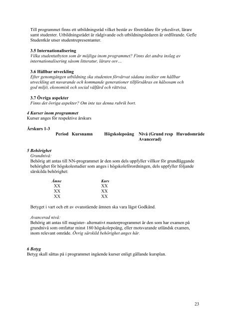 HÃGSKOLAN I BORÃS BESLUT 1 (25) - HÃ¶gskolan i GÃ¤vle