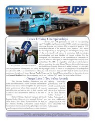 2012 2nd QTR Newsletter - United Petroleum Transports