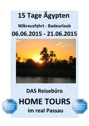 15 Tage Äypten mit HOME TOURS