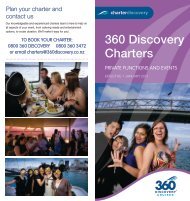 View Brochure - 360 Discovery Cruises