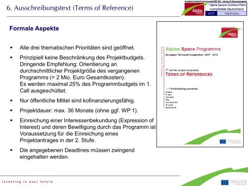 EuropÃ¤ische Territoriale Zusammenarbeit Alpenraumprogramm ...