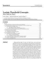 Lactate threshold concepts - UFPR