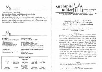 Kirchspiel Kurier - bienenjahr.de