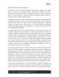 MANIFIESTO DEL GRUPO ESPARTACO Es evidente que ... - Tecnne