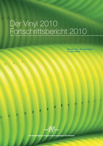 Der Vinyl 2010 Fortschrittsbericht 2010 - VinylPlus