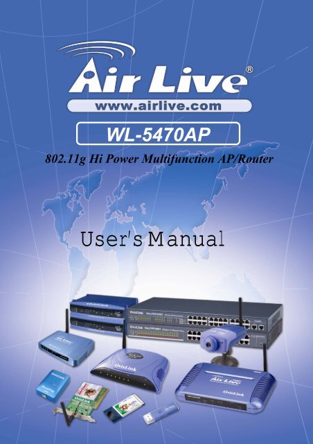 AirLive WL-5470AP User Manual