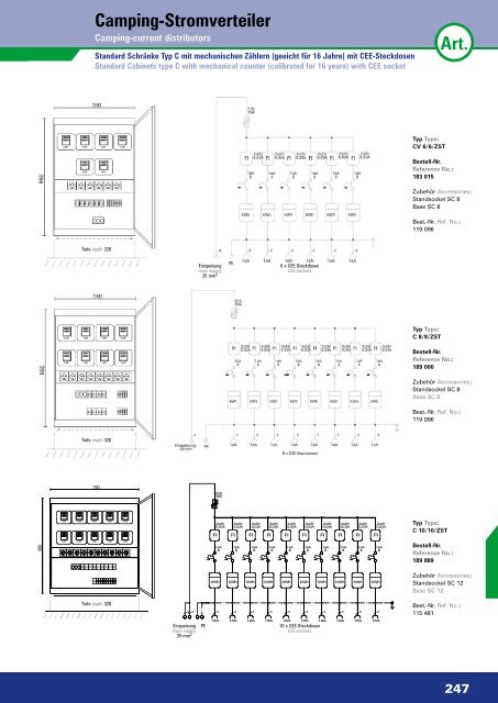 Art. Camping-Stromverteiler - ELEKTRA Tailfingen