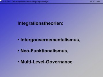 Integrationstheorien - Sw-cremer.de