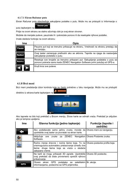 GPS NAVIGATION SYSTEM MODEL NO: - Zenec