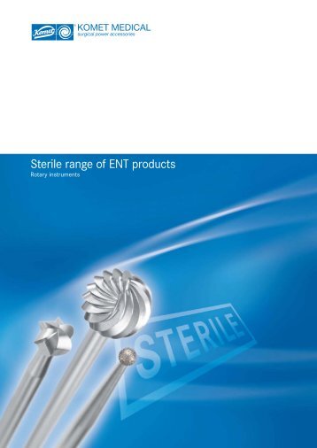 Sterile range of ENT products - Komet Medical