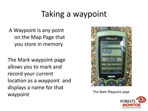 Using GPS - Forests Monitor