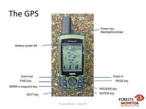 Using GPS - Forests Monitor