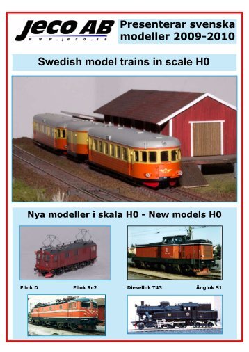 Swedish model trains in scale H0 - MJ Hobby