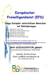Informationen zum EFD - BHH Sozialkontor gGmbH