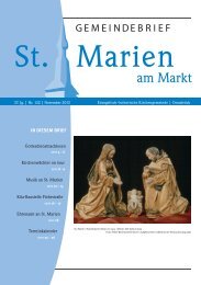 1 IN DIESEM BRIEF Gottesdienstnachlesen ... - St. Marien