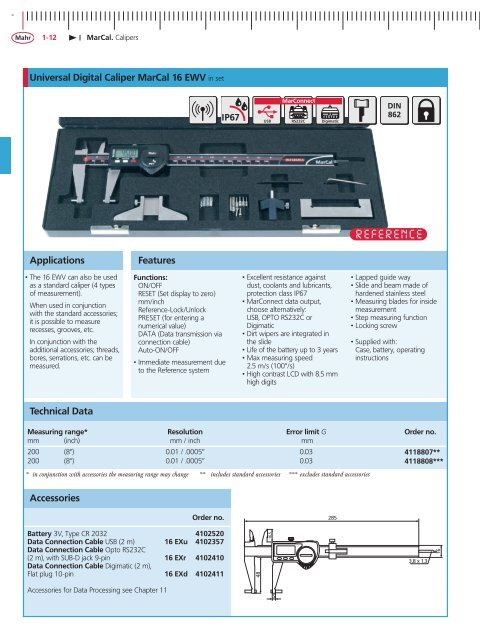 MarCal. Calipers - STOCKFER