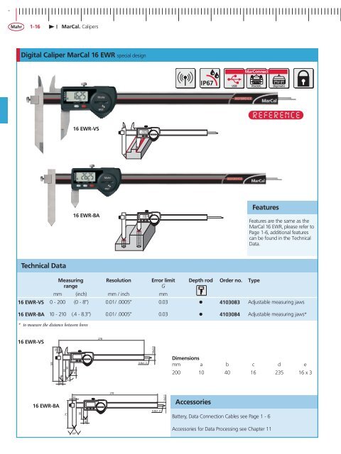 MarCal. Calipers - STOCKFER