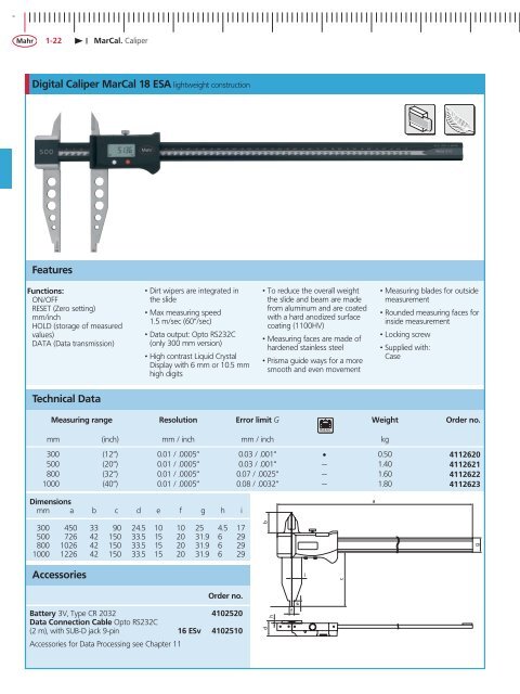 MarCal. Calipers - STOCKFER