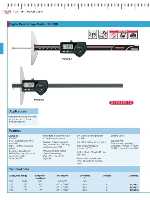 MarCal. Calipers - STOCKFER