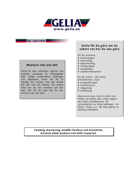 Elguide System Gelias elguide