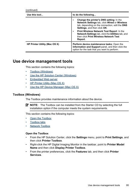 HP Officejet 6500 (E709) All-in-One Series User Guide - Radio Shack