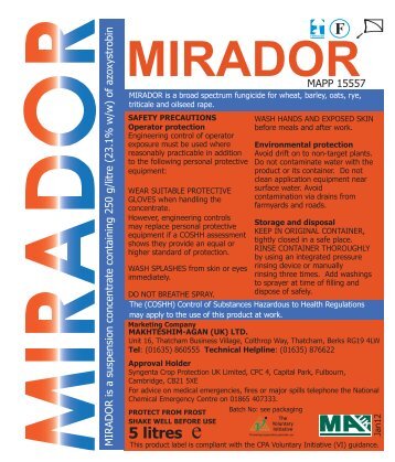 mirador booklet.indd - Makhteshim-Agan