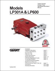 Models LP301A & LP600 - Giant Industries