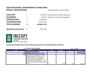 ceiba pentandra, environmental theme park budget ... - GlobalGiving