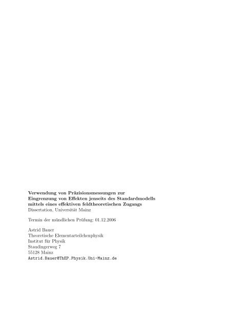 PDF - THEP Mainz