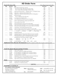 ICE Order Form - Institute for Chemical Education - University of ...